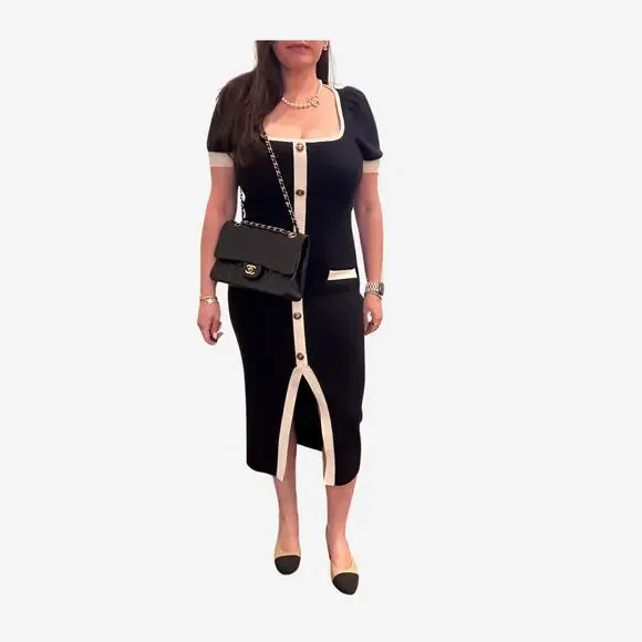 Vintage Authentic Chanel Lambskin medium Classic Double flap with 24k gold - Picture 15 of 16